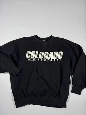 Vintage Nike Colorado Buffaloes Crewneck Sweatshirt 90s Black L